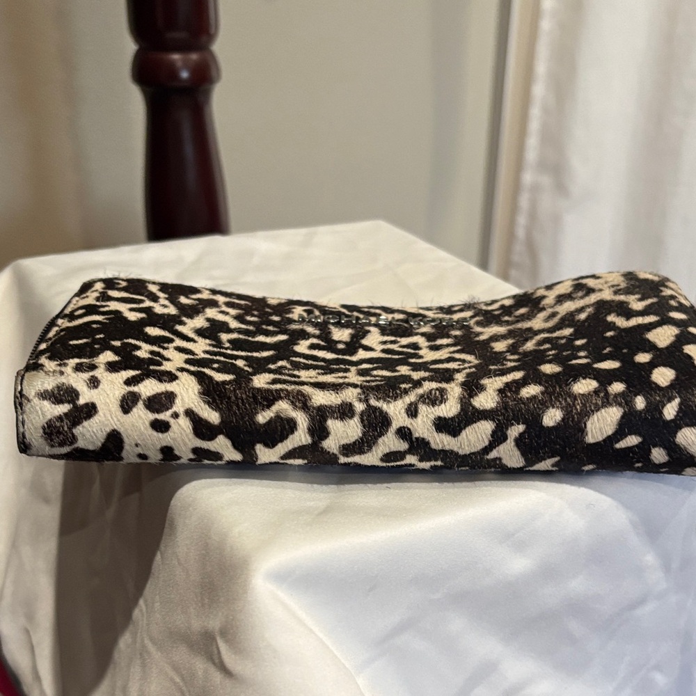 Michael Kors Black and White Animal Print Wallet - Picture 2 of 6